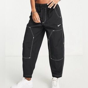 NWT Nike Women's Sportswear Swoosh High
Rise Pants Black/White DM6209-010